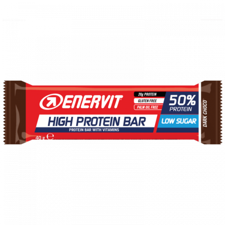 Box 30 pezzi Dark Chocolate Barrette Proteiche Enervit Protein Bar 50%