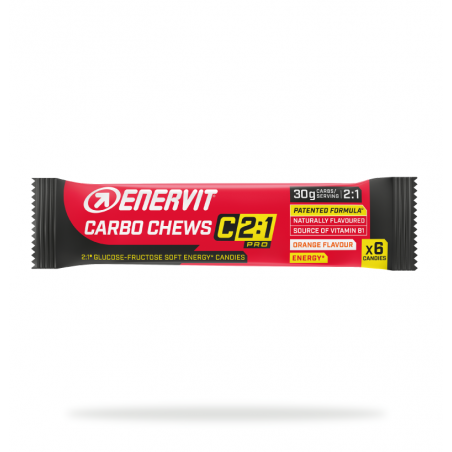 Carbo Chews C 2:1 Pro Enervit Caramelle Gommose gusto arancia